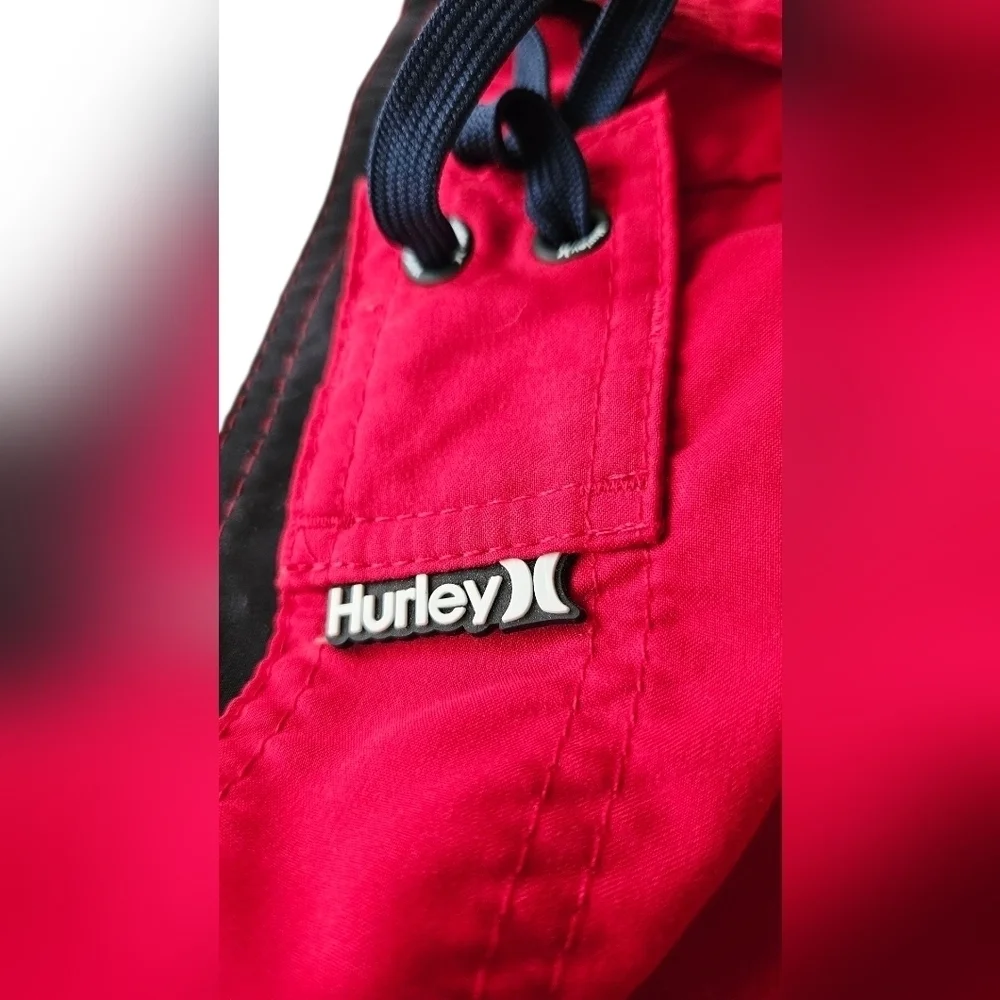 Hurley Red Board Shorts Quick-Dry Swimwear - Size 36